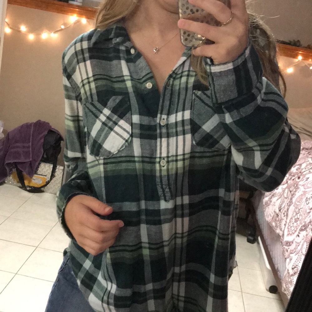 1/2 button up target flannel